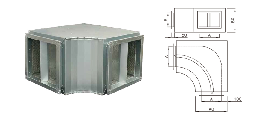 JNB100系列消聲彎頭