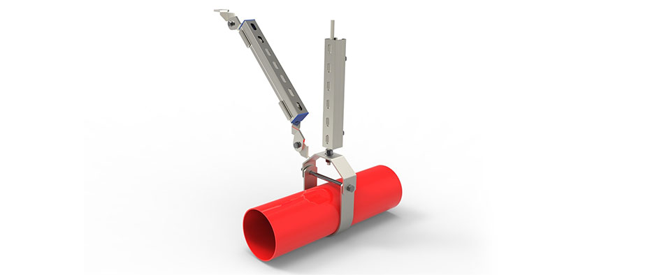 DN200以下單管側向抗震支架