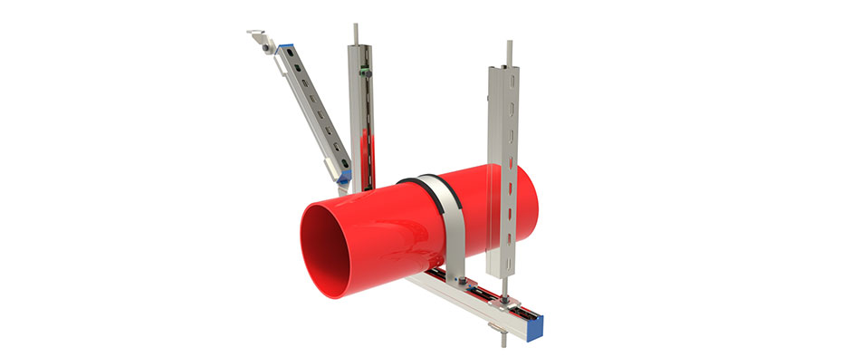 DN200以上單管側(cè)向抗震支架