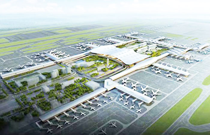 杭州蕭山機(jī)場三期T4航站樓主機(jī)房安裝金諾水泵減震器案例！